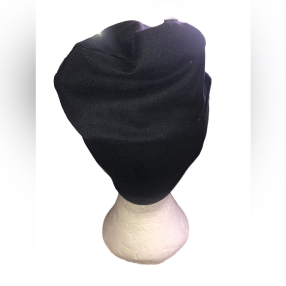 Solid Black Beanie - Picture 2 of 3